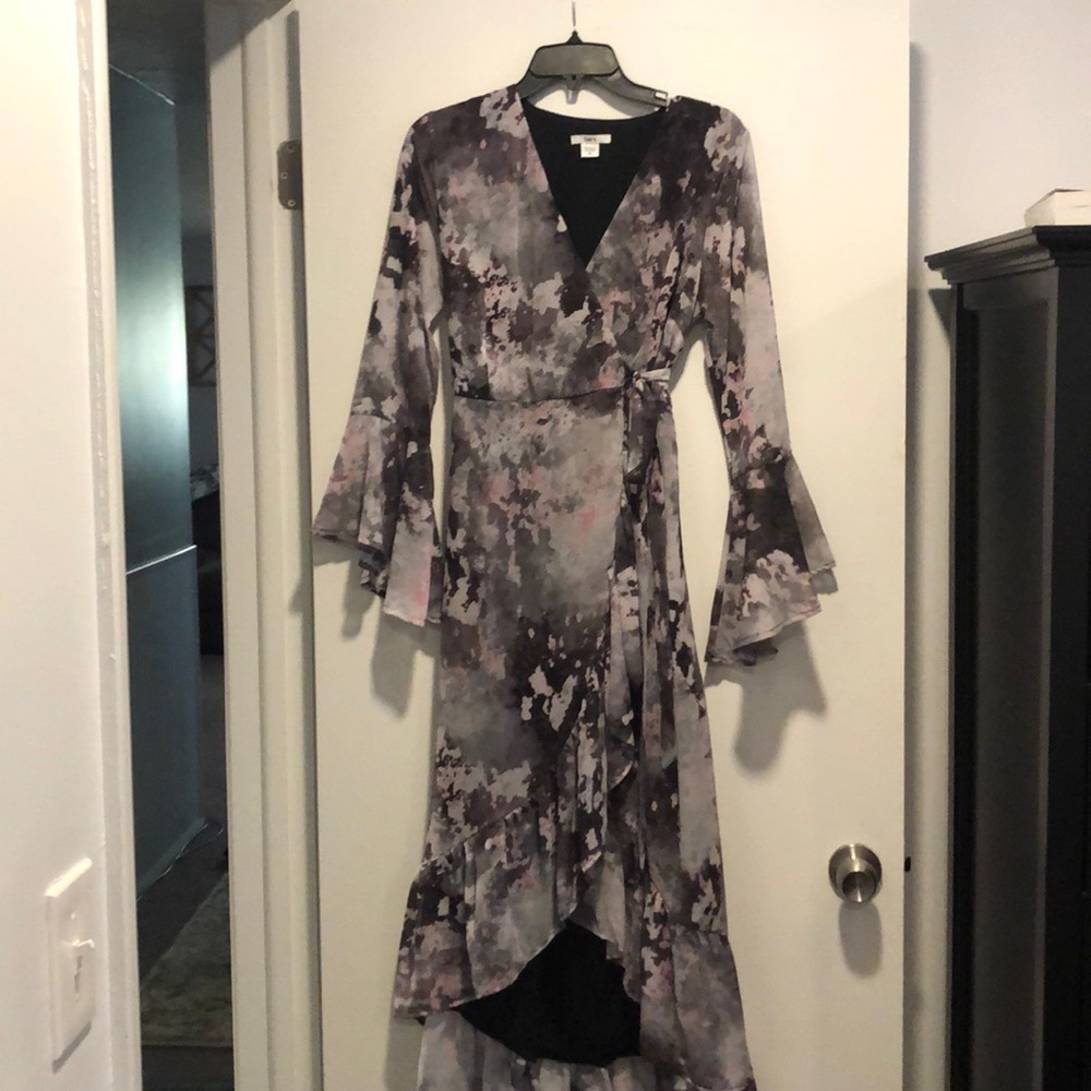 Women’s medium purple tie-dye watercolor dress